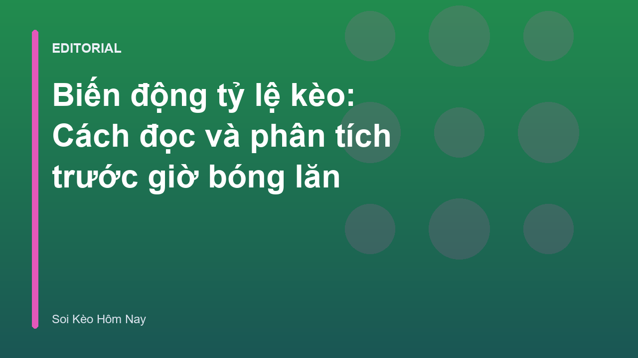 Biểu đồ minh họa biến động tỷ lệ kèo bóng đá